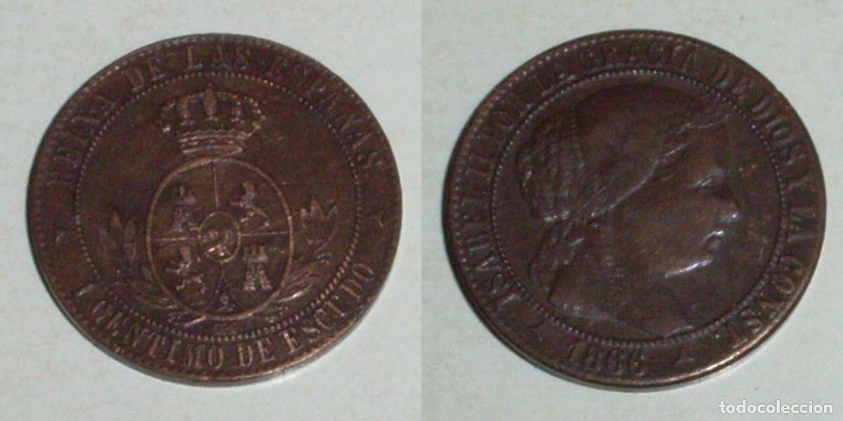 M&uuml;nzen von Spanien: 1 Ctmo. Escudo 1866 Segovia-OM
