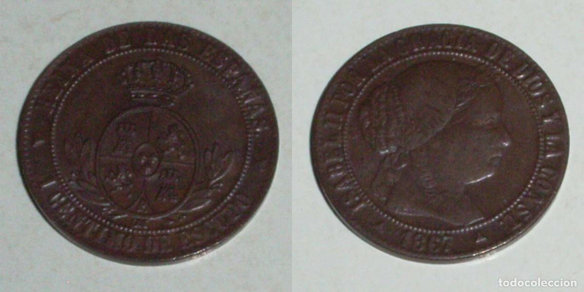 Monedas de Espa&ntilde;a: 1 Ctmo. Escudo 1867 Jubia-OM