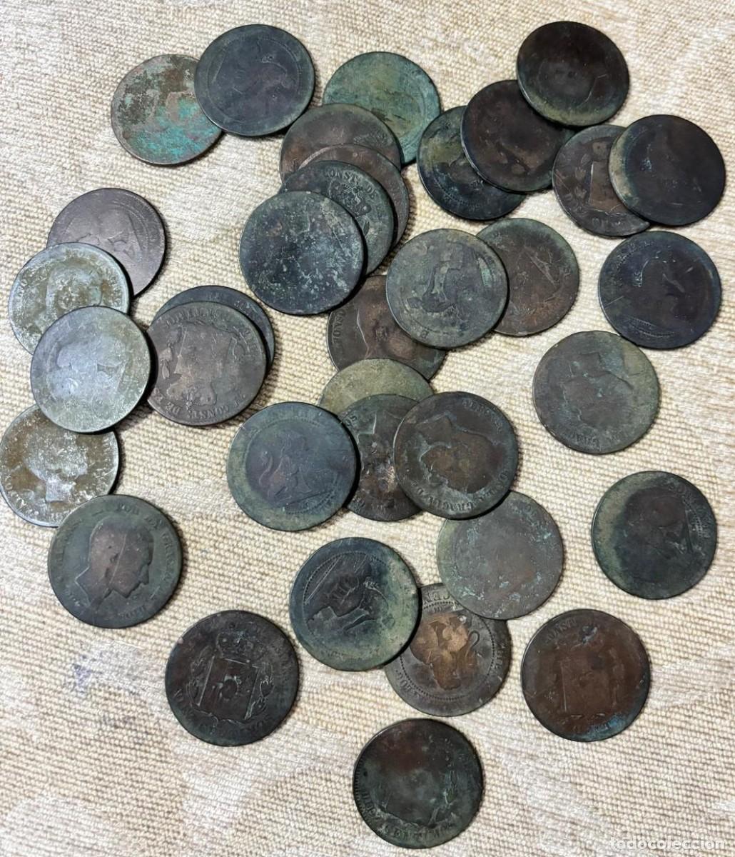 Monedas de Espa&ntilde;a: Lote de monedas antiguas Alfonso XII y Gobierno Provisional espa&ntilde;olas