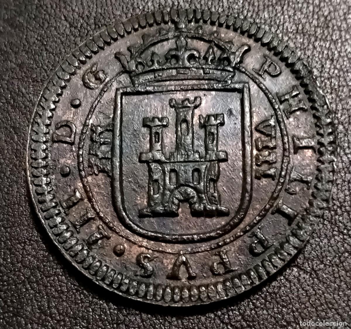 Monedas de Espa&ntilde;a: Felipe III 8 maravedis 1620 Segovia EBC+