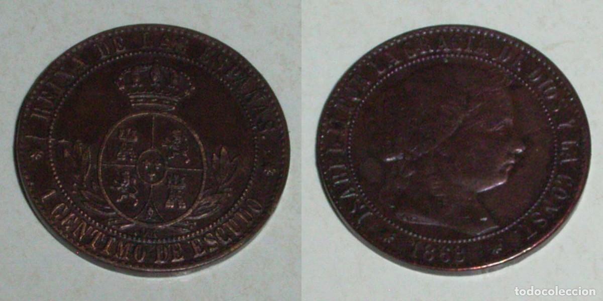 Monedas de Espa&ntilde;a: 1 Ctmo. Escudo 1868 Barcelona-OM