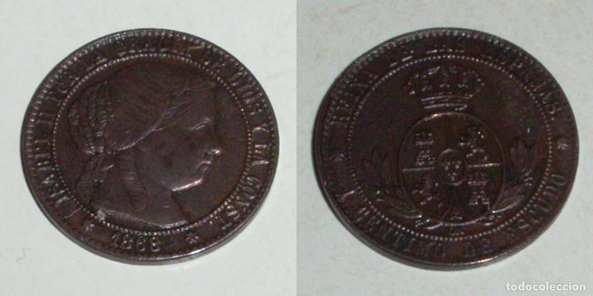 Monedas de Espa&ntilde;a: 1 Ctmo. Escudo 1868 Sevilla-OM