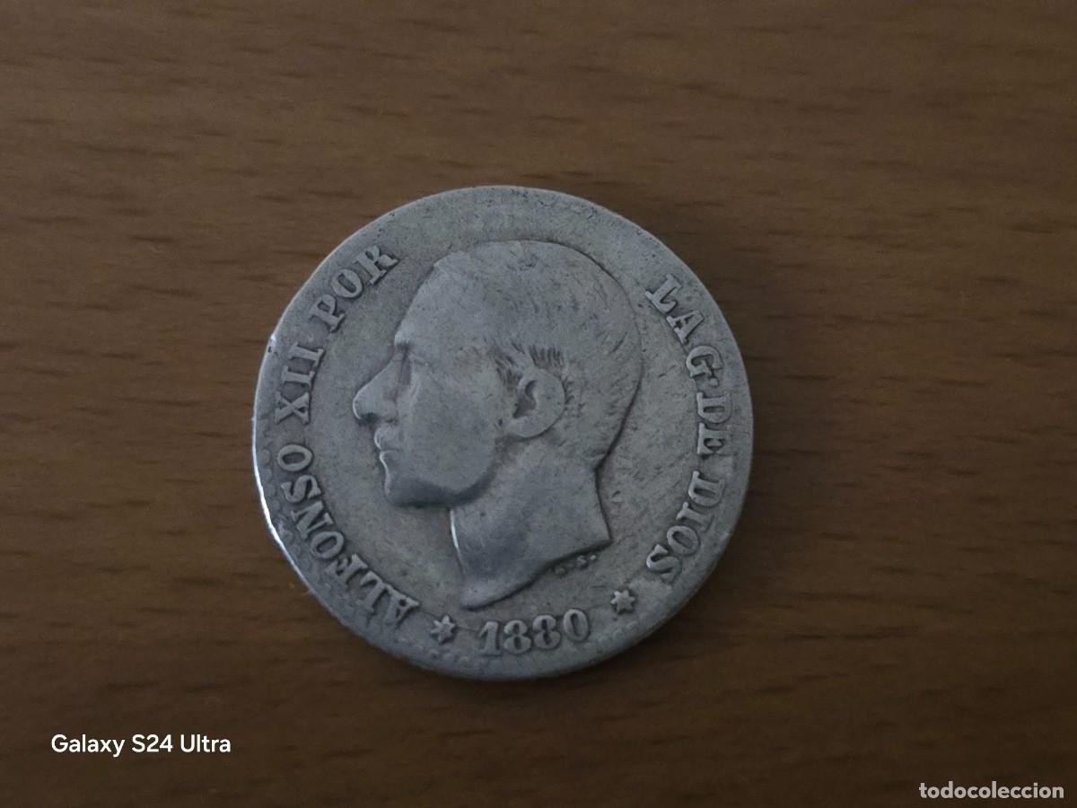Monedas de Espa&ntilde;a: 50 C&Eacute;NTIMOS DE 1880....2,5 GRAMOS DE PLATA....BONITA....LM001.....ES EL DE LAS FOTOS