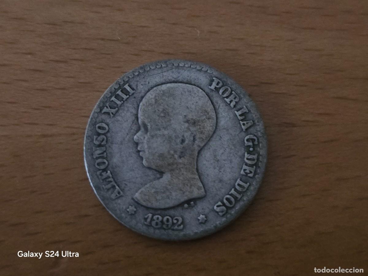 Monedas de Espa&ntilde;a: 50 C&Eacute;NTIMOS DE 1892....ALFONSO XIII...2,5 GRAMOS DE PLATA....LM008....LA DE LAS FOTOS