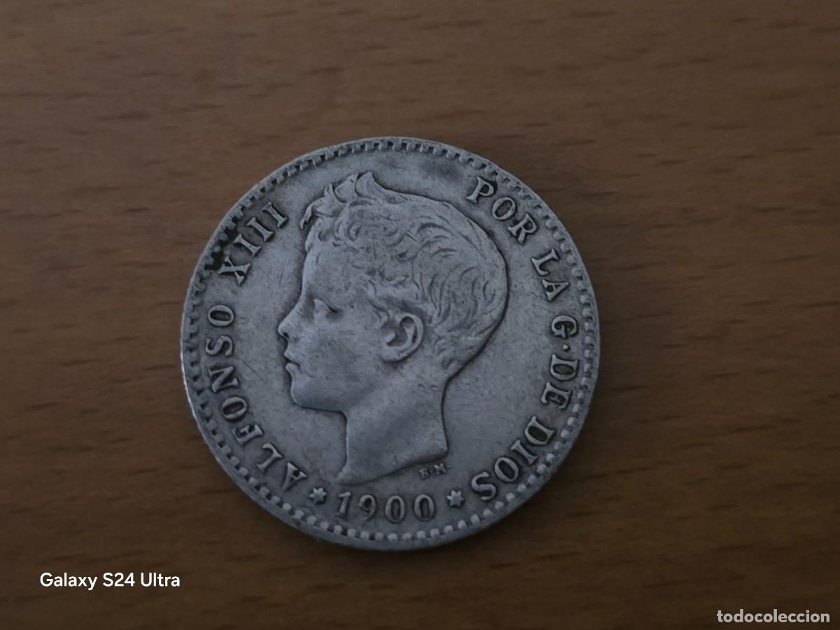 Monedas de Espa&ntilde;a: 50 C&Eacute;NTIMOS DE 1900....ALFONSO XIII...2,5 GRAMOS DE PLATA....LM009....LA DE LAS FOTOS