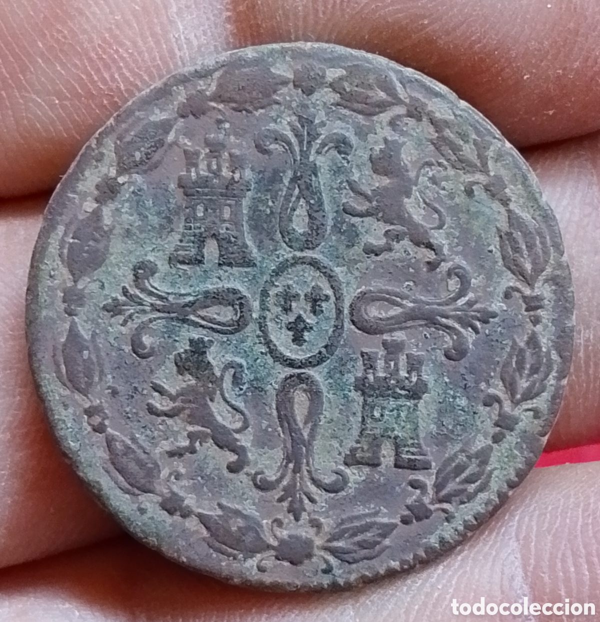Monedas de Espa&ntilde;a: Fernando VII 8 maraved&iacute;s Jubia J 1824