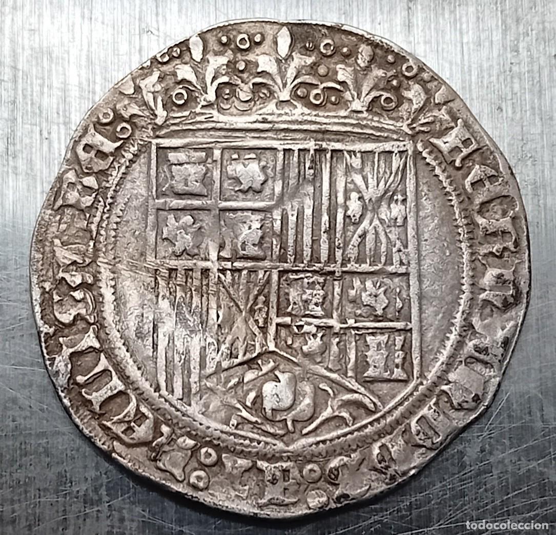 M&uuml;nzen von Spanien: REAL 1474-1504 REYES CATOLICOS. CECA BURGOS. 3,35 GR; 26,9-27,4 MM