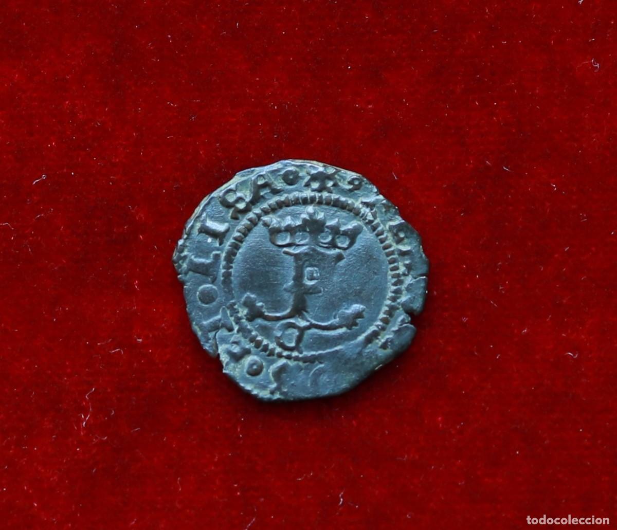 Monedas de Espa&ntilde;a: BLANCA 1474-1504 REYES CATOLICOS. CECA CUENCA. 0,86 GR; 17,3 MM