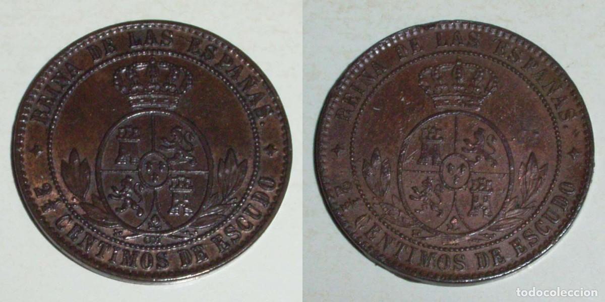 Monedas de Espa&ntilde;a: 2,5 Ctmos. Escudo 1868 Jubia-OM