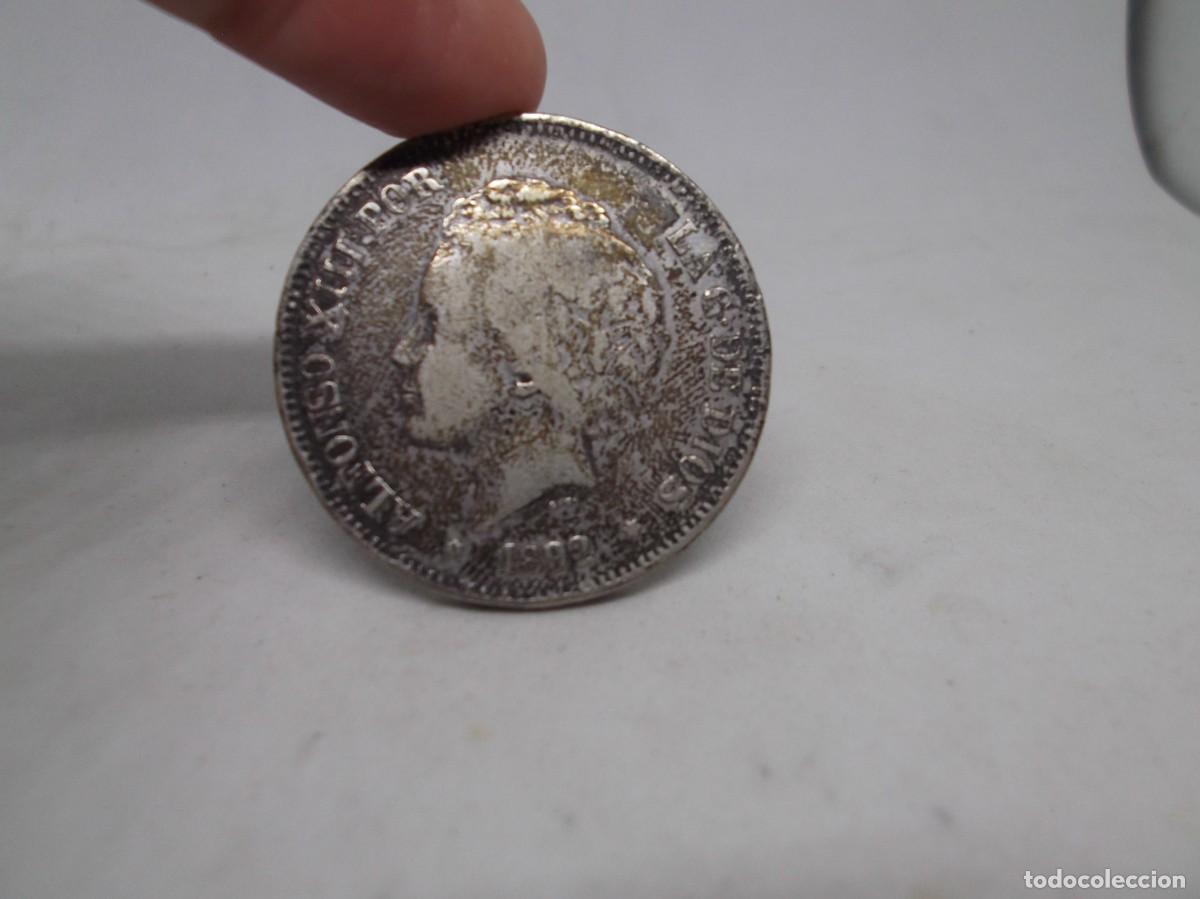 Monedas de Espa&ntilde;a: Moneda de Alfonso XIII 1892 PG M.Estrella 18 la otra estrella no se pueden leer bien.