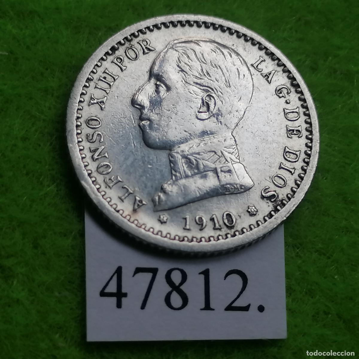 Monedas de Espa&ntilde;a: Espa&ntilde;a 50 centimos plata 1910 1-0, PCV, Alfonso XIII, 13