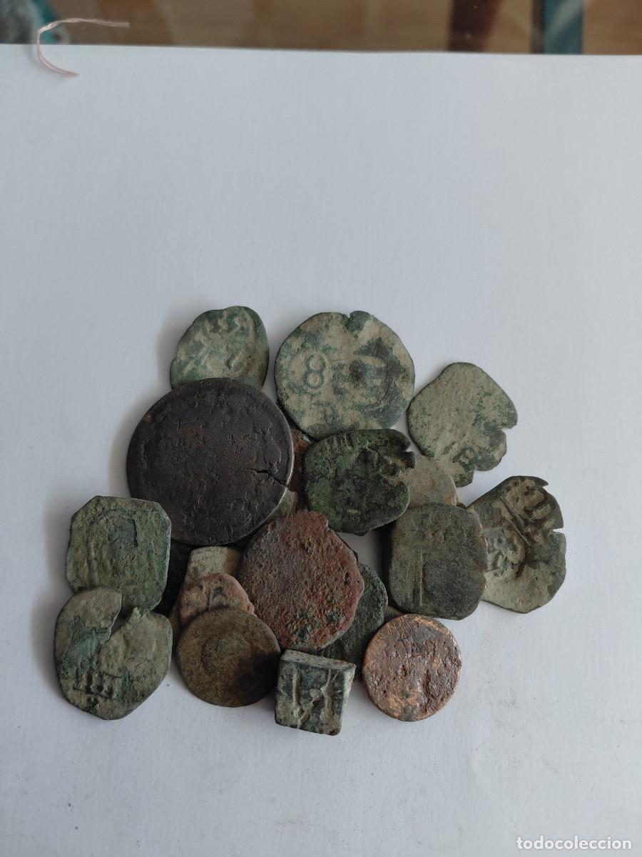 Monedas de Espa&ntilde;a: Lote n&uacute;mero 3 de 25 monedas espa&ntilde;olas a limpiar y clasificar. Oportunidad