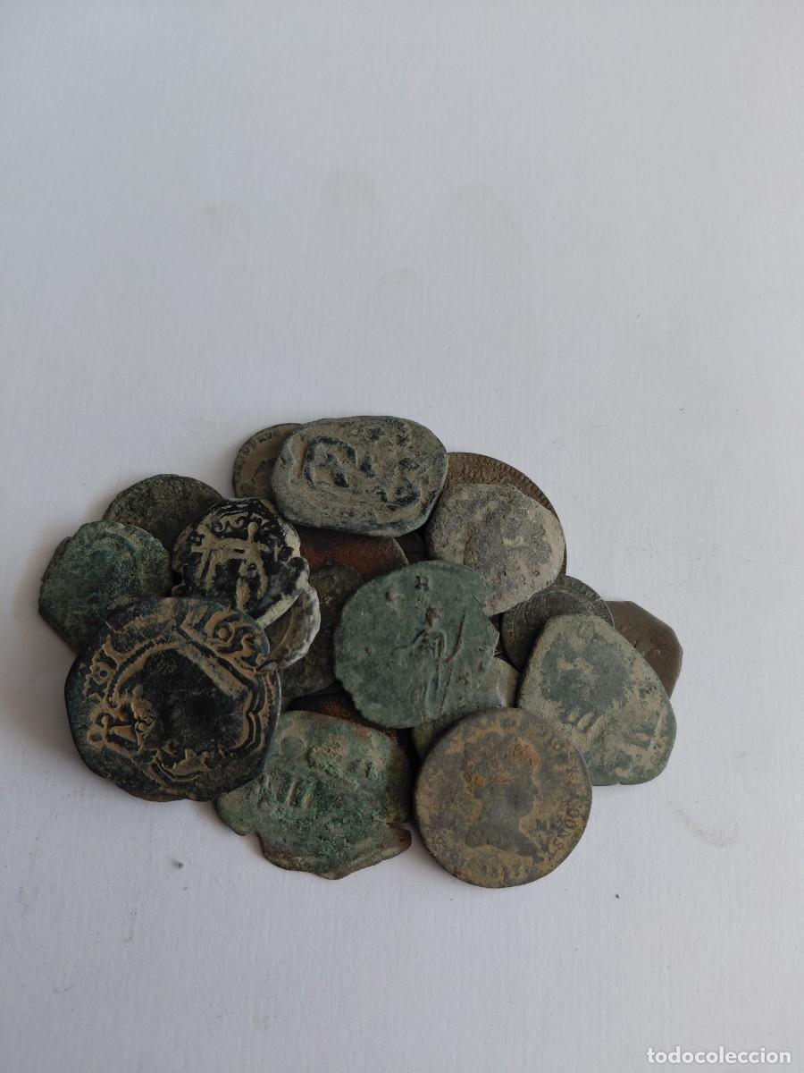 Monedas de Espa&ntilde;a: Lote n&uacute;mero 8 de 25 monedas espa&ntilde;olas a limpiar y clasificar. Oportunidad