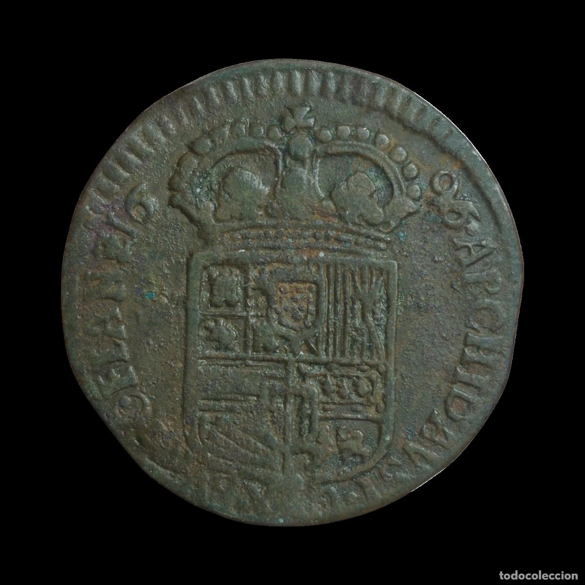 Monedas de Espa&ntilde;a: NT/ CARLOS II LIARD 1696 BRUJAS (E1068) - Foto 1