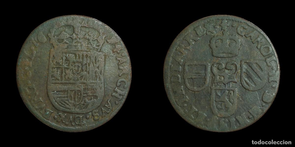 Monedas de Espa&ntilde;a: NT/ CARLOS II LIARD 1694 BRUJAS (E1067) - Foto 3