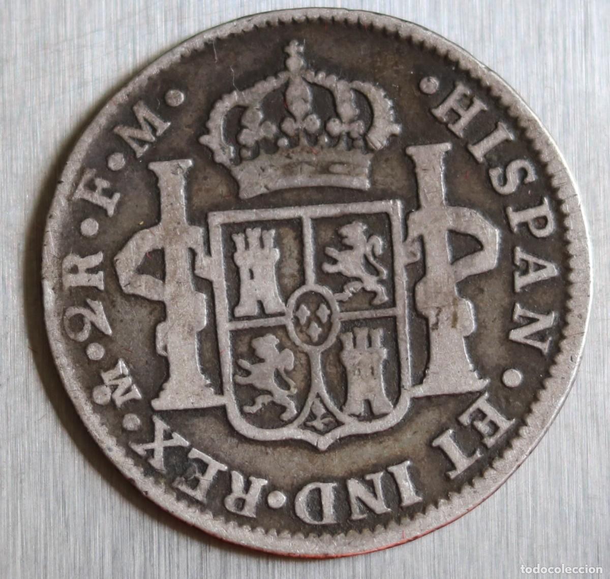 Monedas de Espa&ntilde;a: 2 REALES 1799 CARLOS IV. CECA MEXICO. 6,33 GR