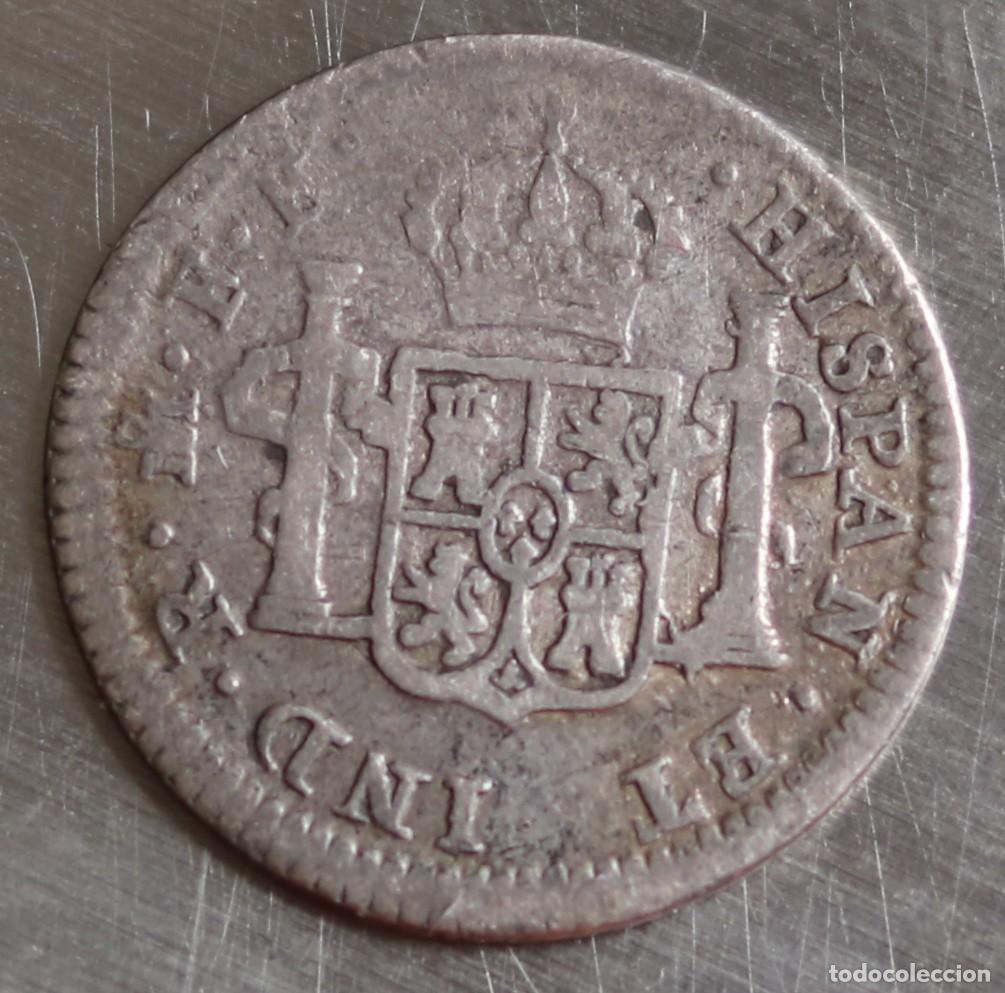 Monedas de Espa&ntilde;a: MEDIO REAL 1781 CARLOS III. CECA MEXICO. 1,56 GR