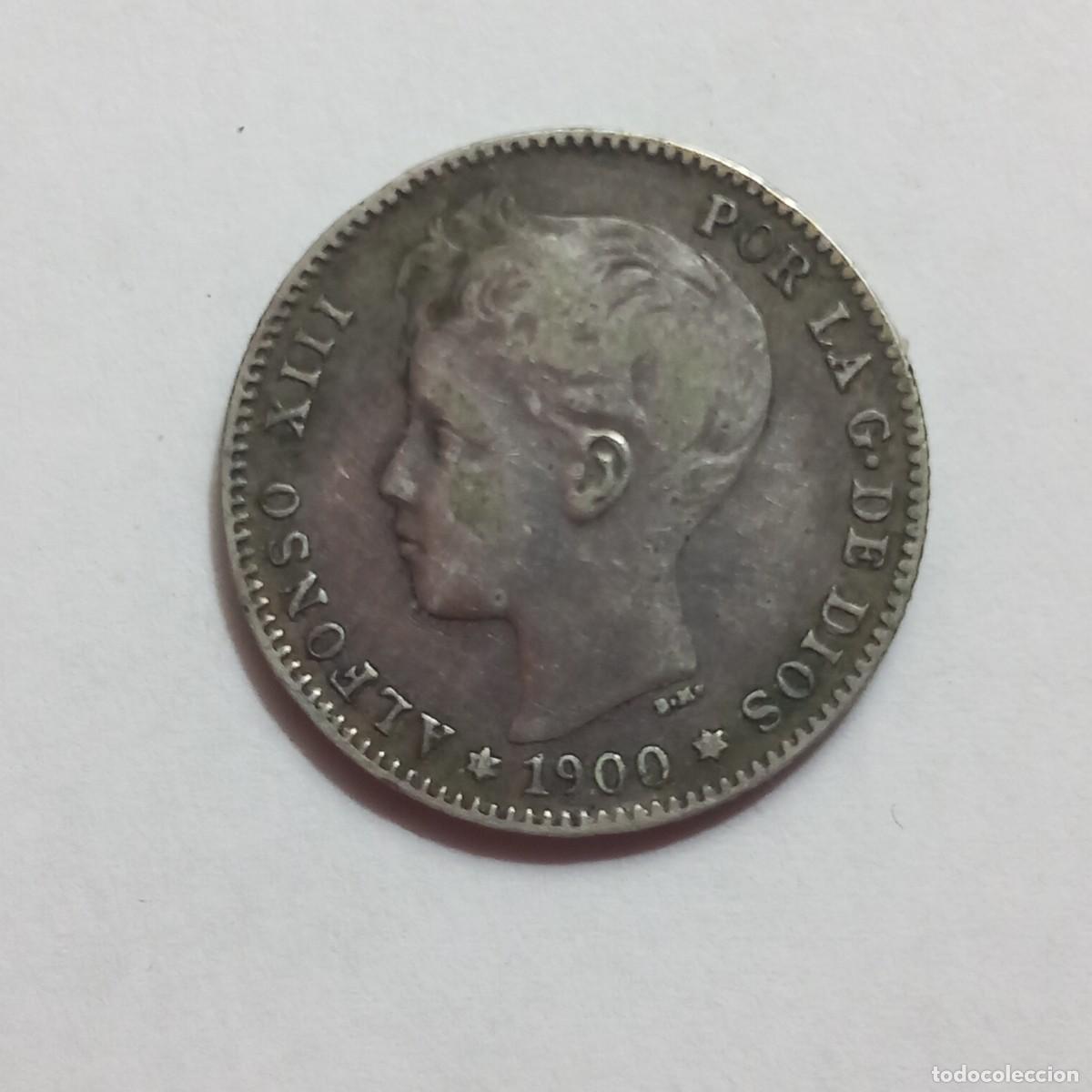 Monedas de Espa&ntilde;a: 1 peseta Alfonso XIII,1900