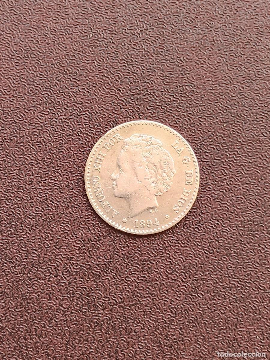 Monedas de Espa&ntilde;a: MONEDA DE 50 CENTIMOS DE ALFONSO XIII DEL A&Ntilde;O 1894*9-4PG V..DE PLATA. ORIGINAL%4