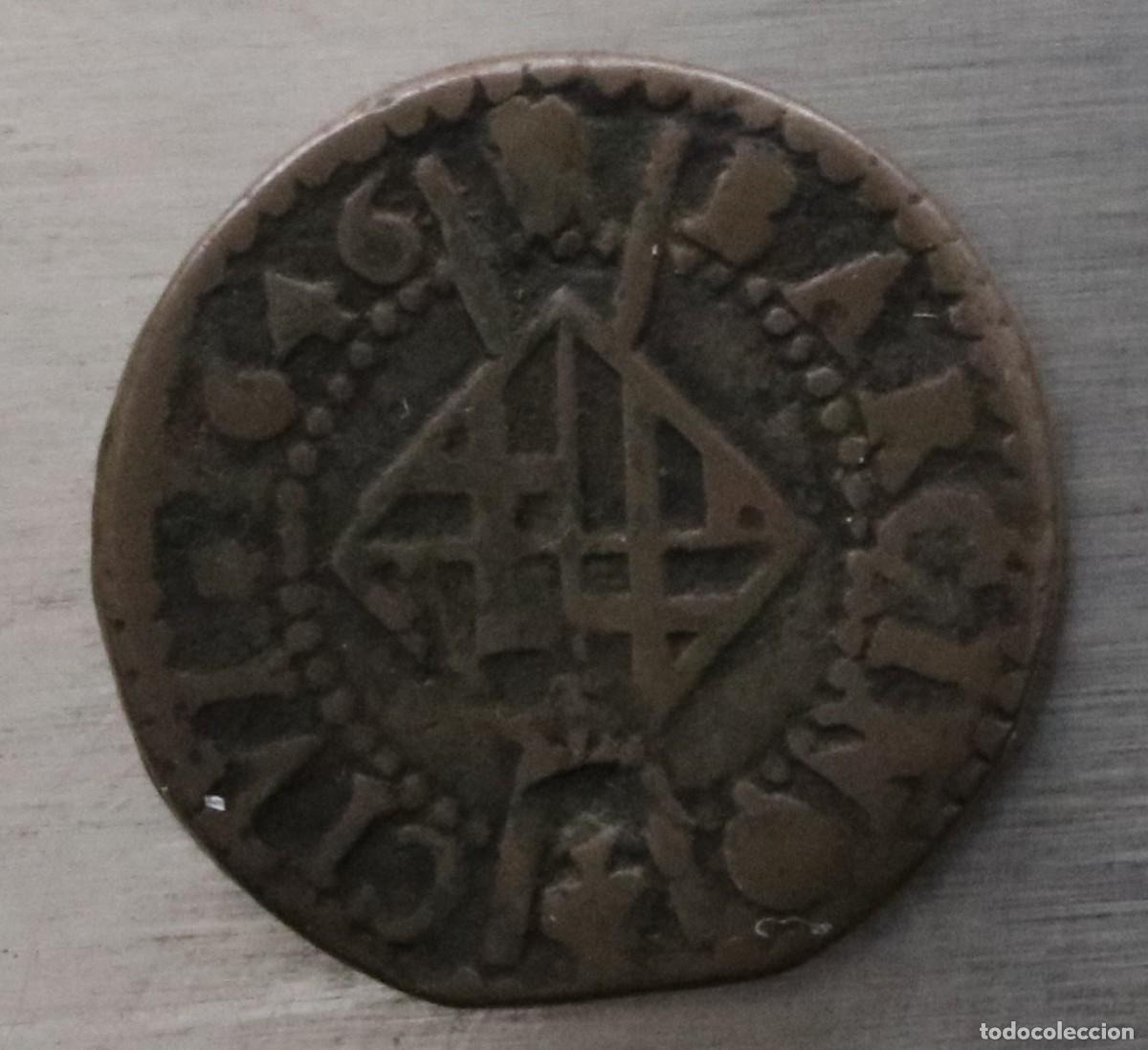 M&uuml;nzen von Spanien: SISE 1646 BARCELONA. LUIS XIV. 3,86 GR, 21,5 MM. BUEN ESTADO