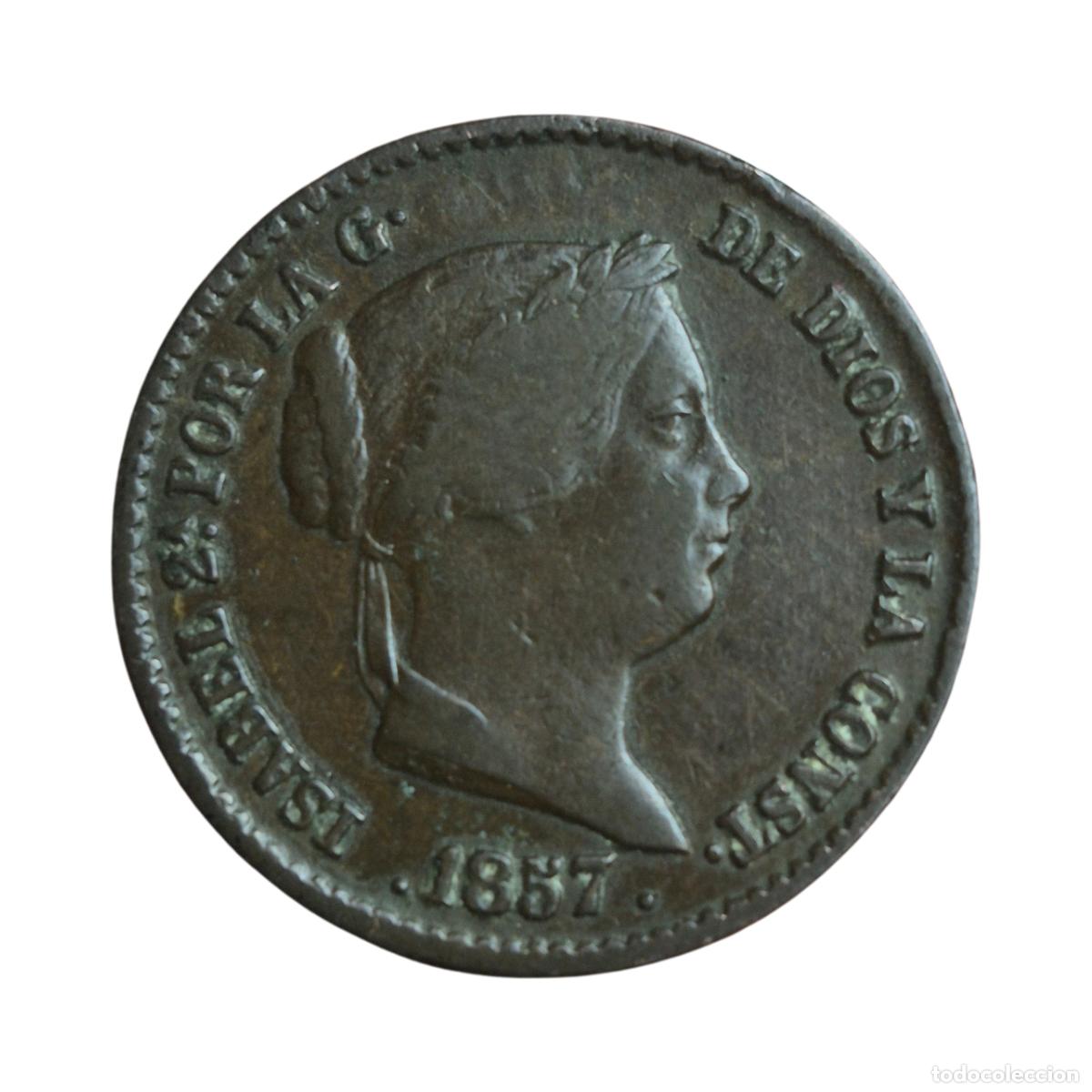 Monedas de Espa&ntilde;a: NT/ ISABEL II 10 CENTIMOS REAL 1857 (E1184)