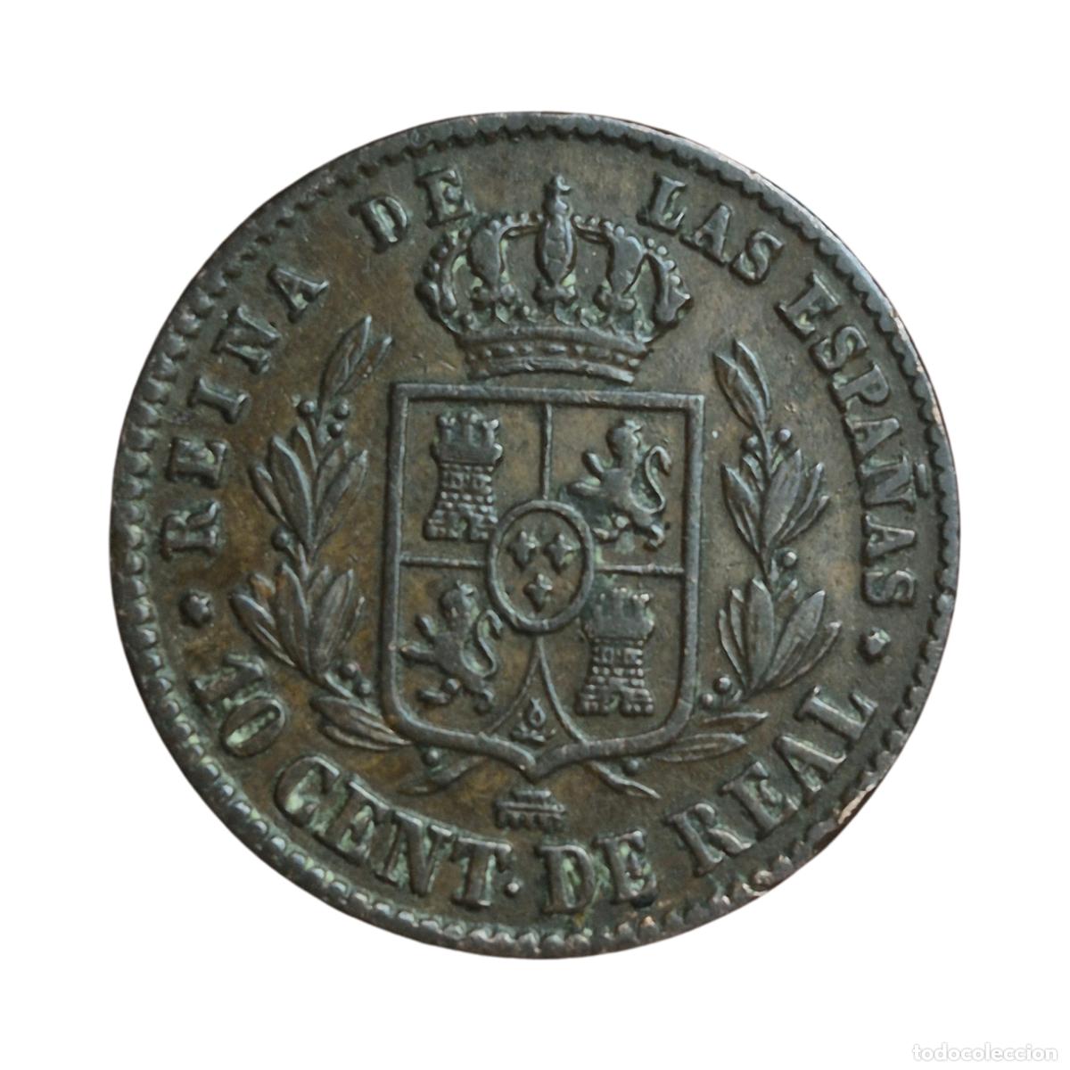 Monedas de Espa&ntilde;a: NT/ ISABEL II 10 CENTIMOS REAL 1857 (E1184) - Foto 2