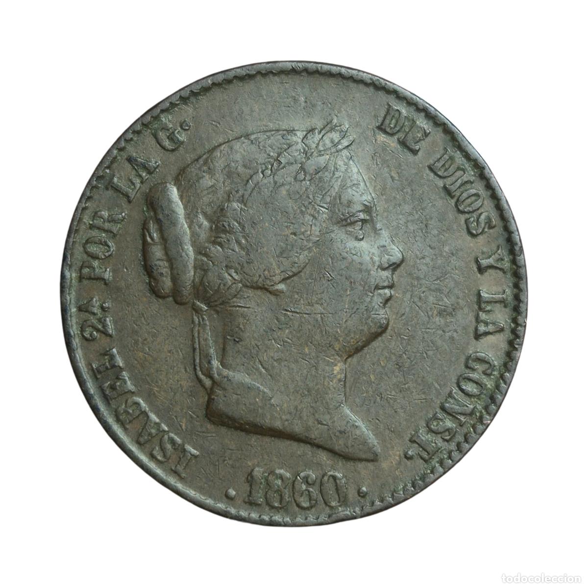 Monedas de Espa&ntilde;a: NT/ ISABEL II 25 CENTIMOS REAL 1860 (E1183)
