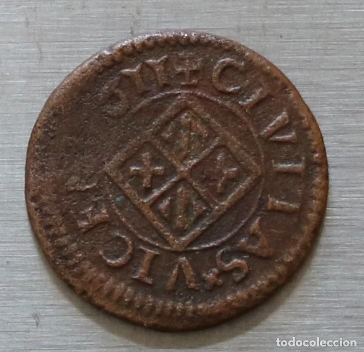 Monedas de Espa&ntilde;a: DINERO 1611 VIC. FELIPE III. 1,87 GR, 16,5 MM.