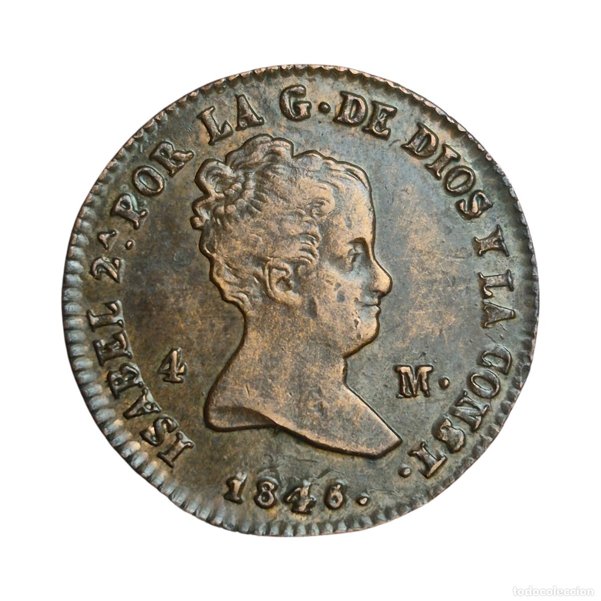 Monedas de Espa&ntilde;a: NT/ ISABEL II 4 MARAVEDIES 1846 SEGOVIA (E1181)