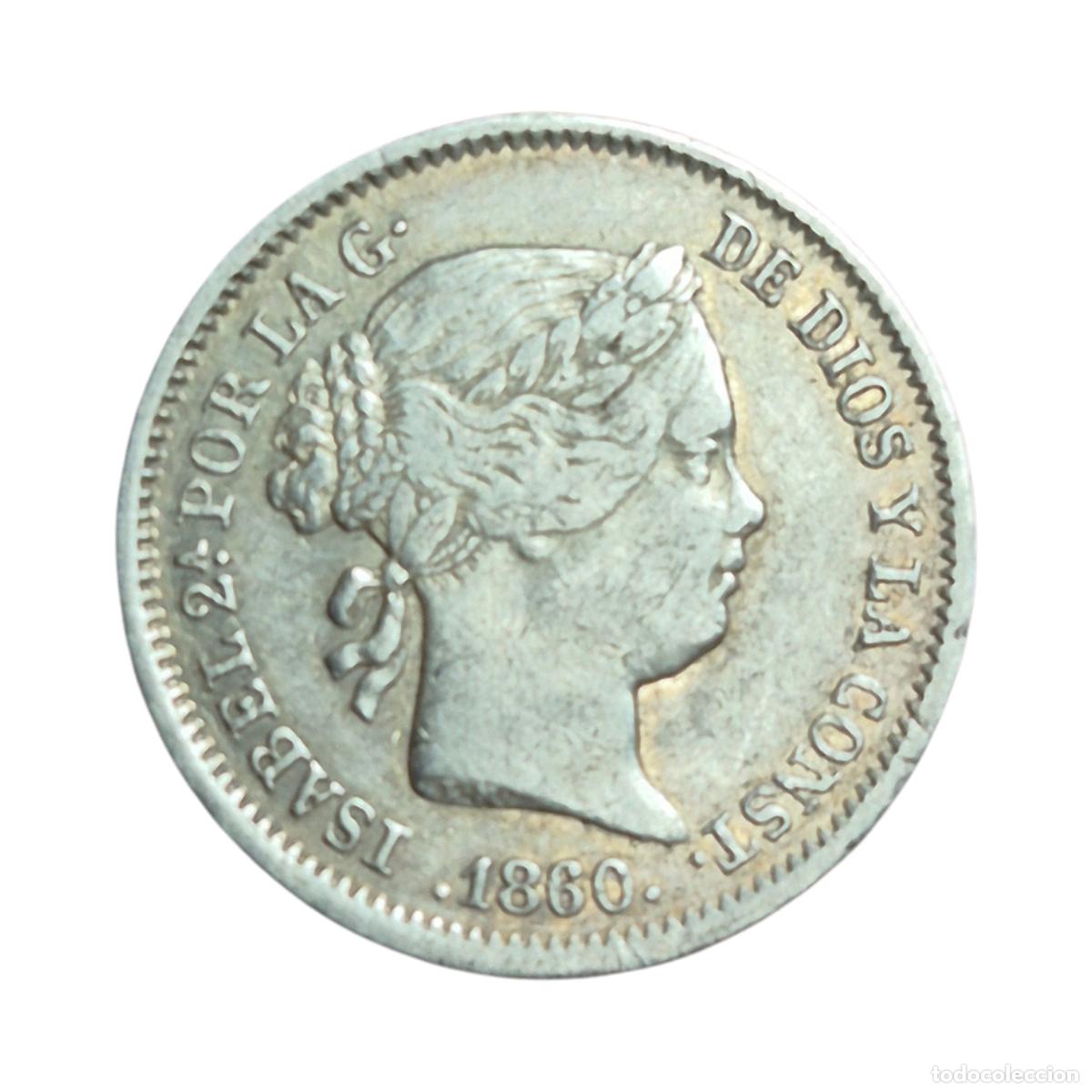 Monedas de Espa&ntilde;a: NT/ ISABEL II 1 REAL 1860 MADRID (E1178)
