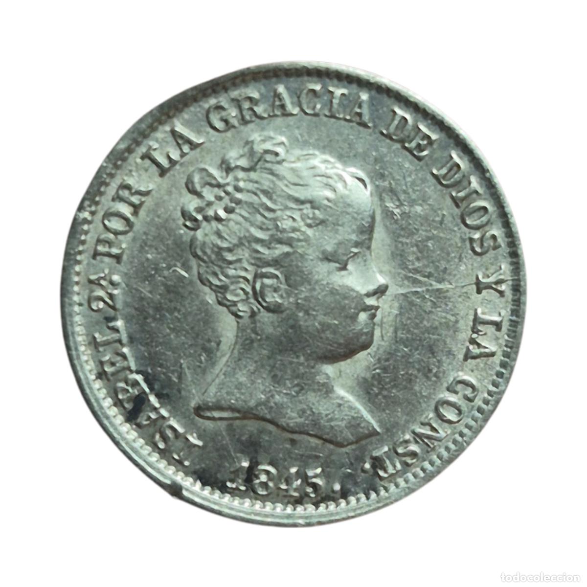 Monedas de Espa&ntilde;a: NT/ ISABEL II 1 REAL 1845 MADRID (E1176)