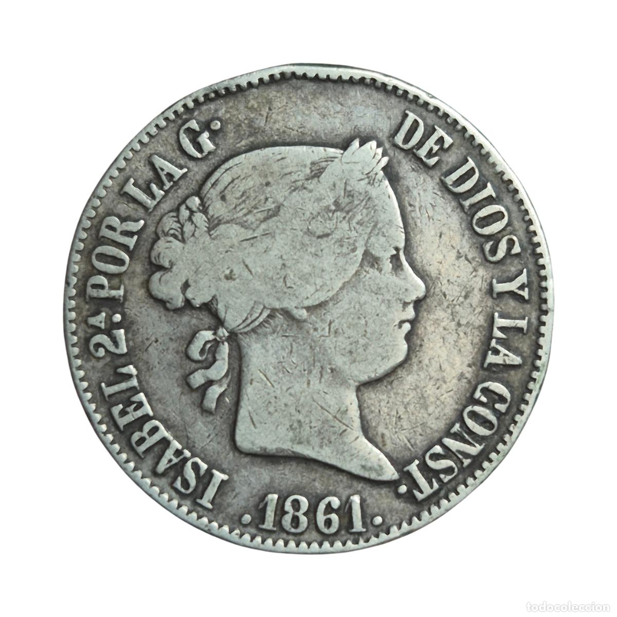 Monedas de Espa&ntilde;a: NT/ ISABEL II 10 REALES 1861 SEVILLA (E1171)