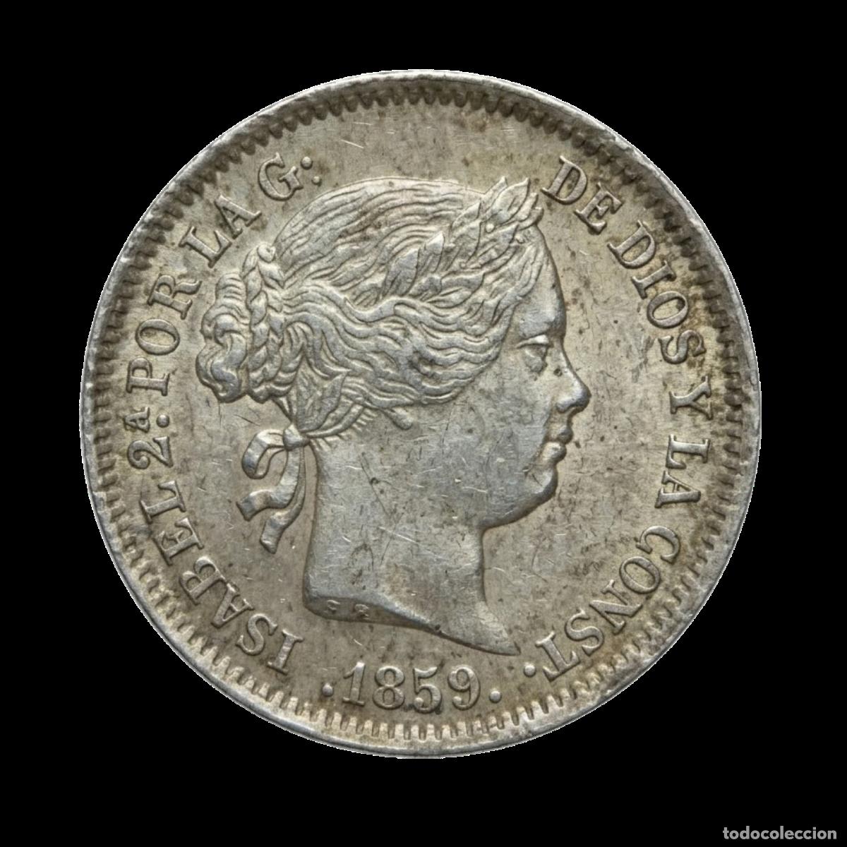 Monedas de Espa&ntilde;a: NT/ ISABEL II 1 REAL 1859 MADRID (E1015)