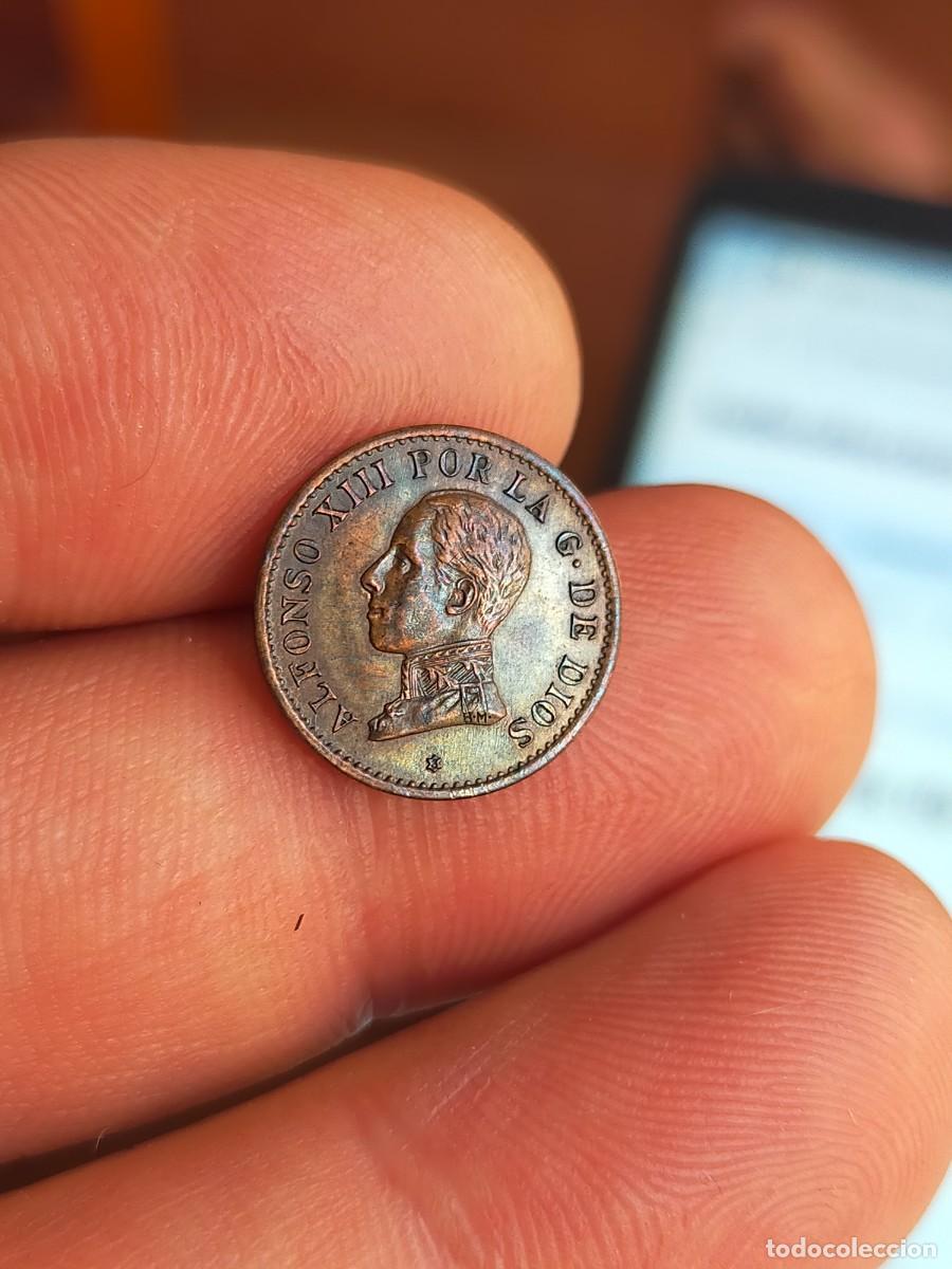 Monedas de Espa&ntilde;a: MONEDA DE 1 UN CENTIMO 1913 *3 ALFONSO XIII ESPA&Ntilde;A EXCELENTE CONSERVACION