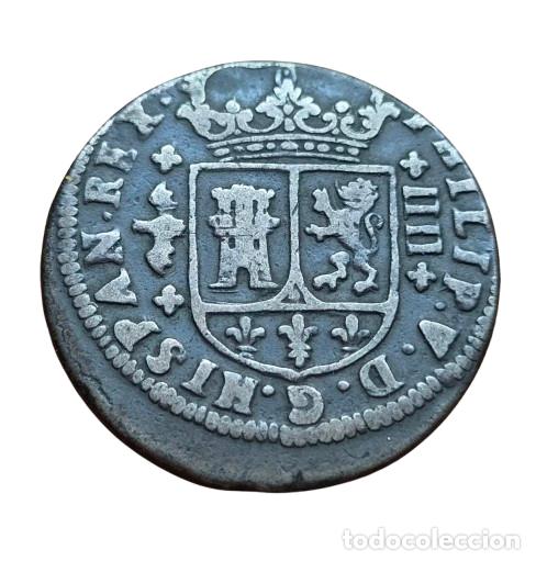 Monedas de Espa&ntilde;a: Felipe V Valencia. 4 mareved&iacute;s 1719 - Foto 1