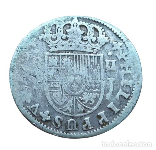 Monete da Spagna: Felipe V. Sevilla 2 reales 1724. Ag.