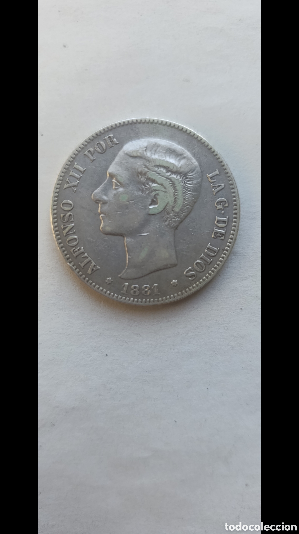 Monedas de Espa&ntilde;a: 5 pesetas 1881 Alfonso XII MSM - Foto 2