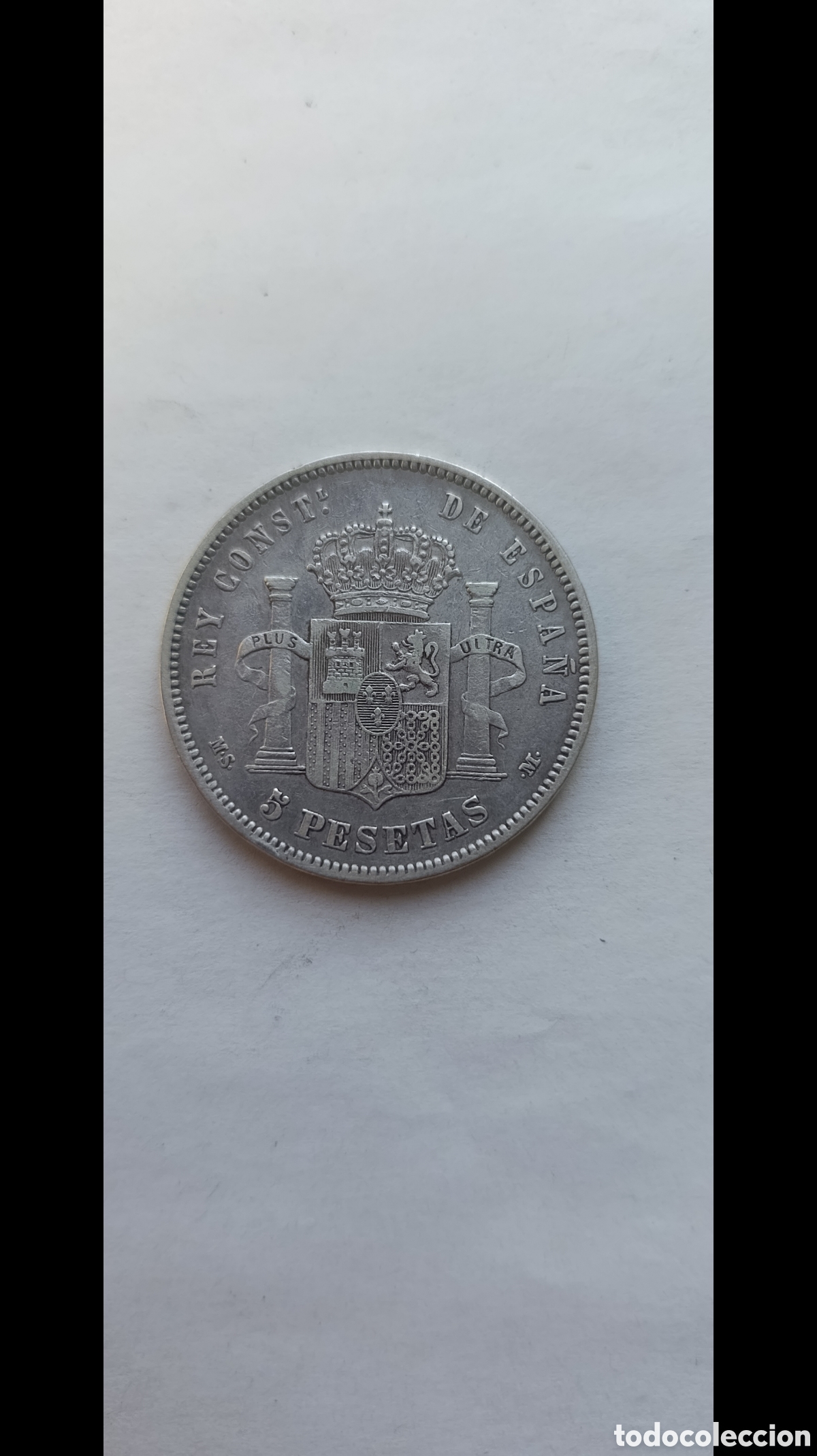 Monedas de Espa&ntilde;a: 5 pesetas 1881 Alfonso XII MSM - Foto 4