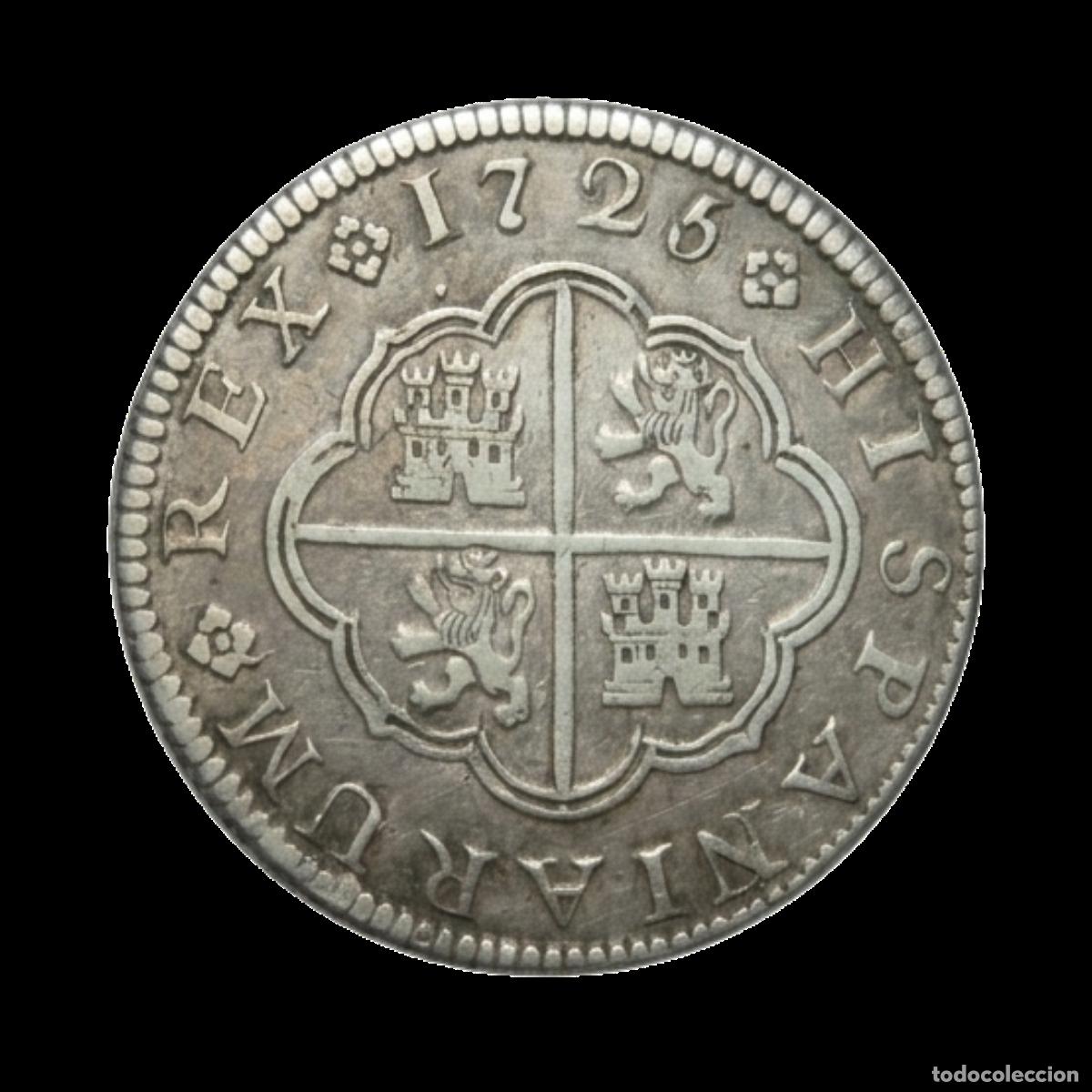 Monedas de Espa&ntilde;a: NT/ FELIPE V 2 REALES 1725 CUENCA (E1008)