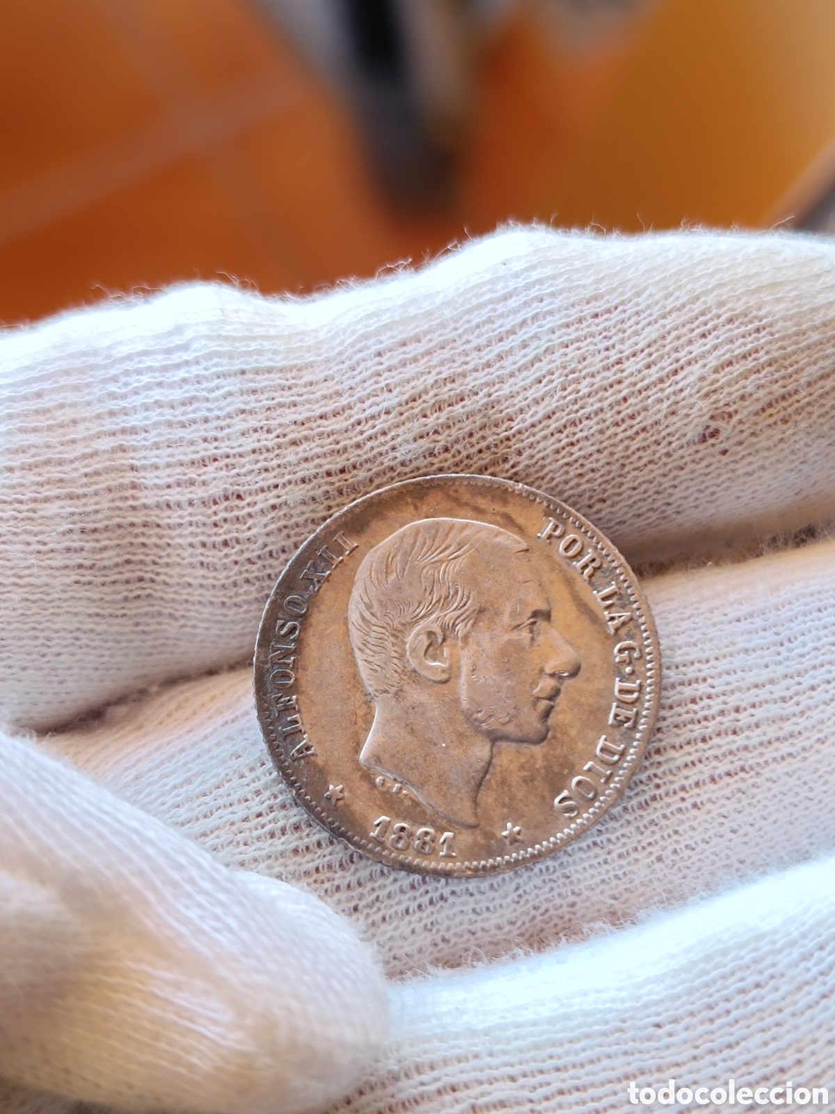 Monedas de Espa&ntilde;a: MUY ESCASOS 20 CENTAVOS 1881 MANILA ,ALFONSO XII, CON CERTIFICADO JAMP