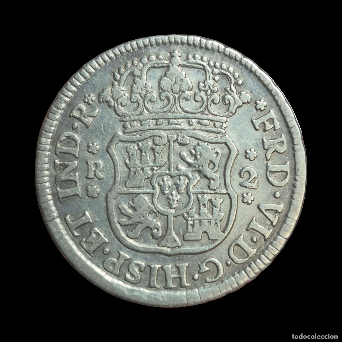 Monedas de Espa&ntilde;a: NT/ FERNANDO VI 2 REALES 1755 MEXICO (E1086)