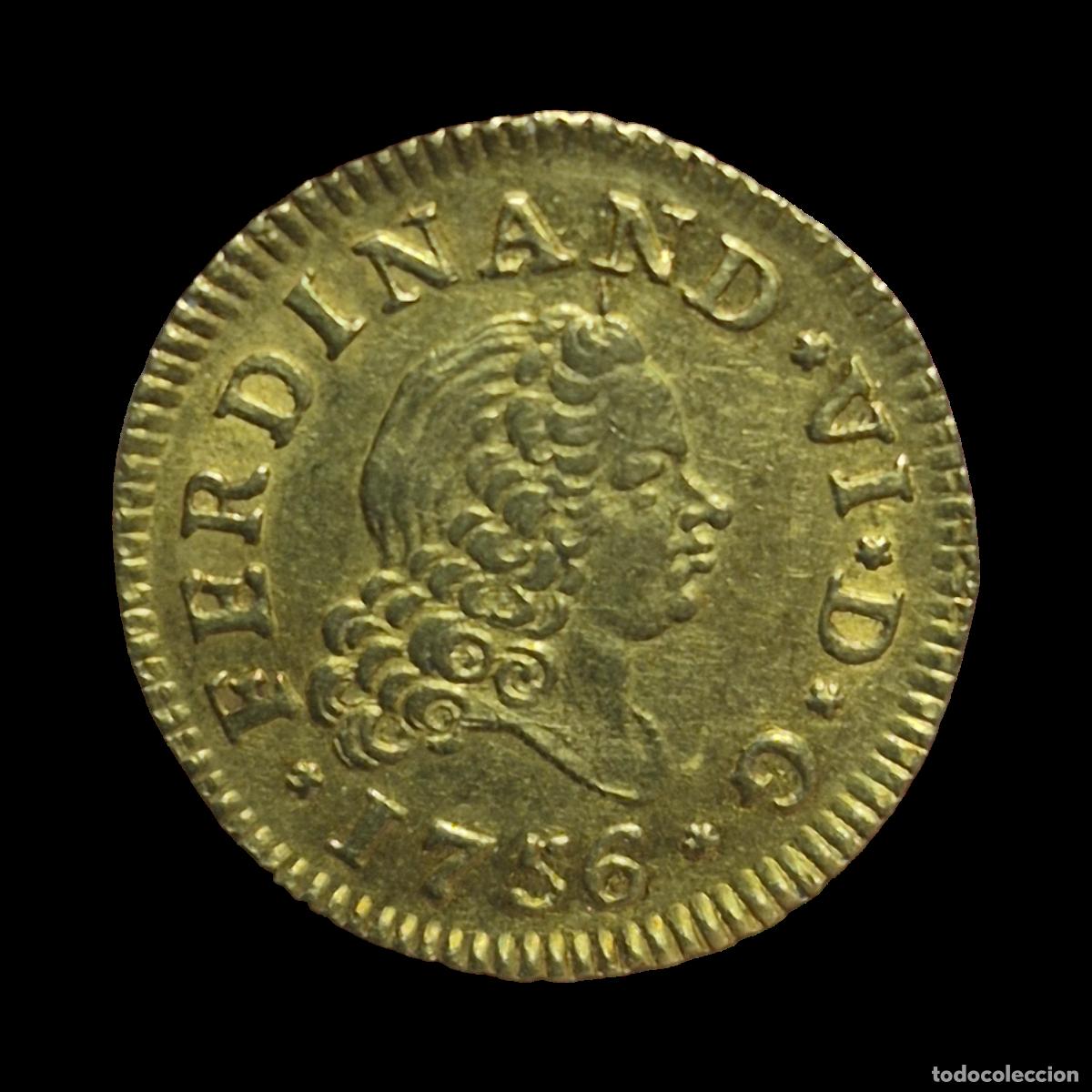 Monedas de Espa&ntilde;a: NT/ FERNANDO VI &frac12; ESCUDO 1756 MADRID (E1084)