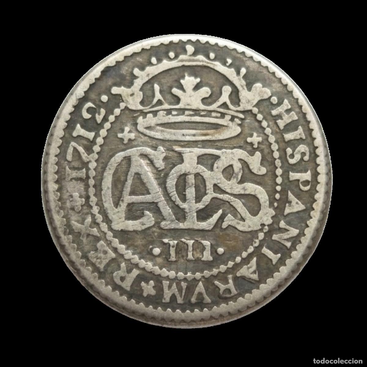 Monedas de Espa&ntilde;a: NT/ CARLOS III EL PRETENDIENTE 2 REALES 1712 (E1007)