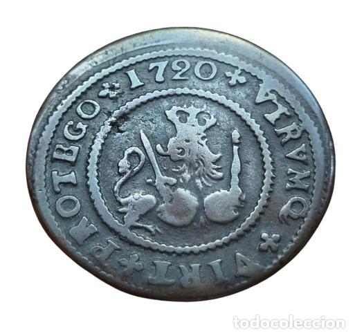 Monedas de Espa&ntilde;a: Felipe V. Barcelona. 4 maraved&iacute;s 1720 - Foto 1