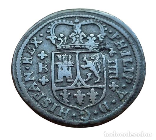 Monedas de Espa&ntilde;a: Felipe V. Barcelona. 4 maraved&iacute;s 1720 - Foto 2