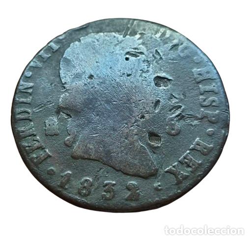Monedas de Espa&ntilde;a: Fernando VII. Segovia. 8 maraved&iacute;s 1832