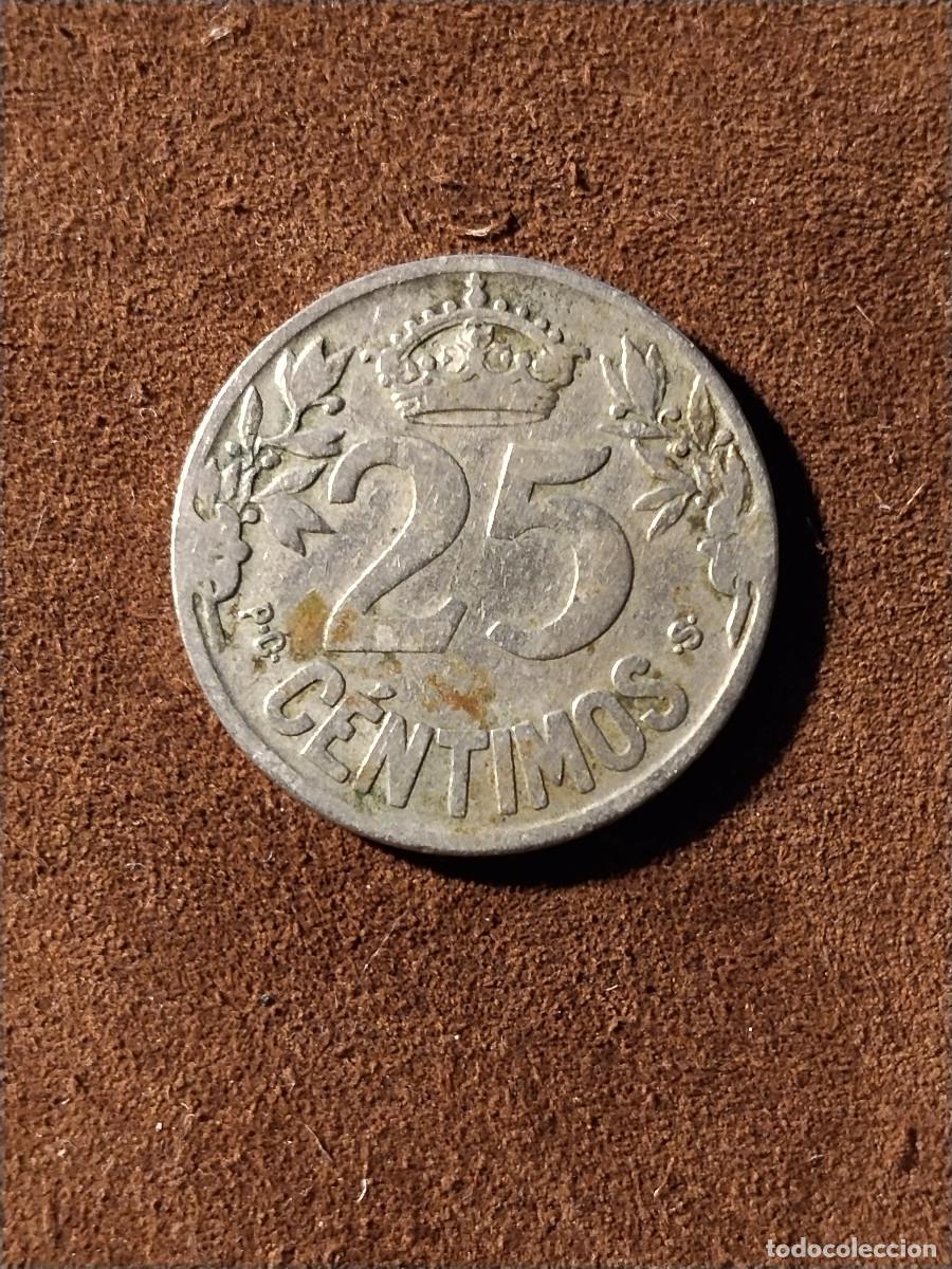 Monedas de Espa&ntilde;a: Moneda Espa&ntilde;a 1925 &ndash; 25 c&eacute;ntimos &ndash; Gale&oacute;n &ndash; Primo de Rivera