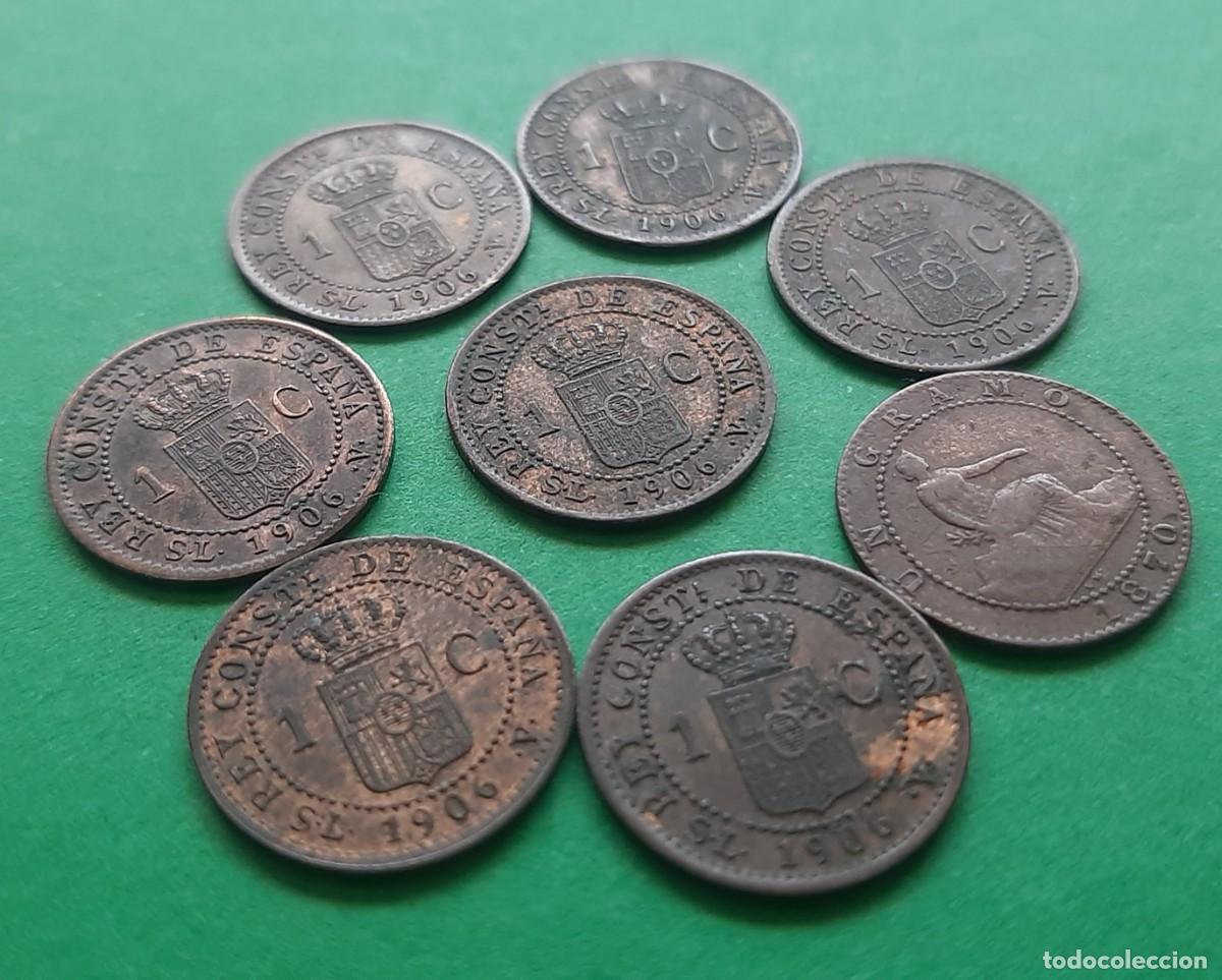 Monedas de Espa&ntilde;a: (ALFONSO XIII-GOB. PROV) LOTE DE MONEDAS DE 1 C&Eacute;NTIMO - Foto 2