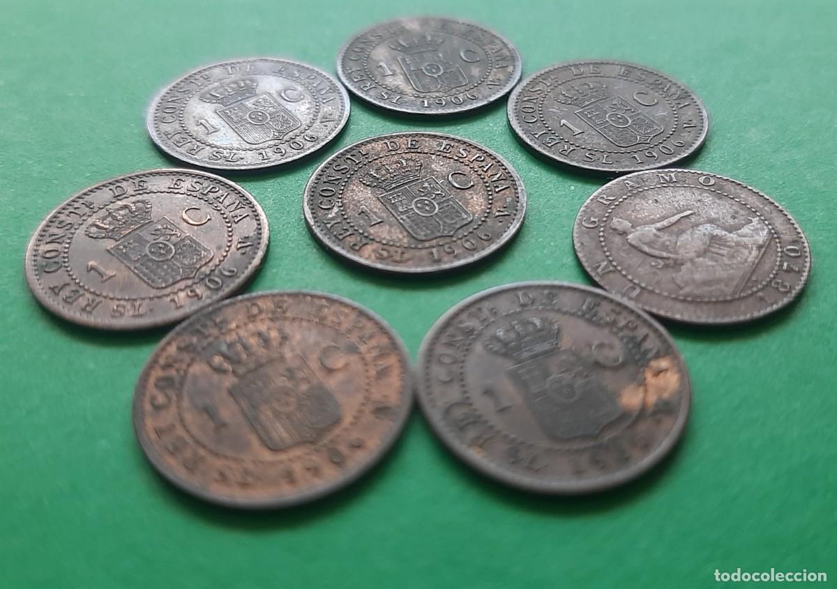 Monedas de Espa&ntilde;a: (ALFONSO XIII-GOB. PROV) LOTE DE MONEDAS DE 1 C&Eacute;NTIMO - Foto 3