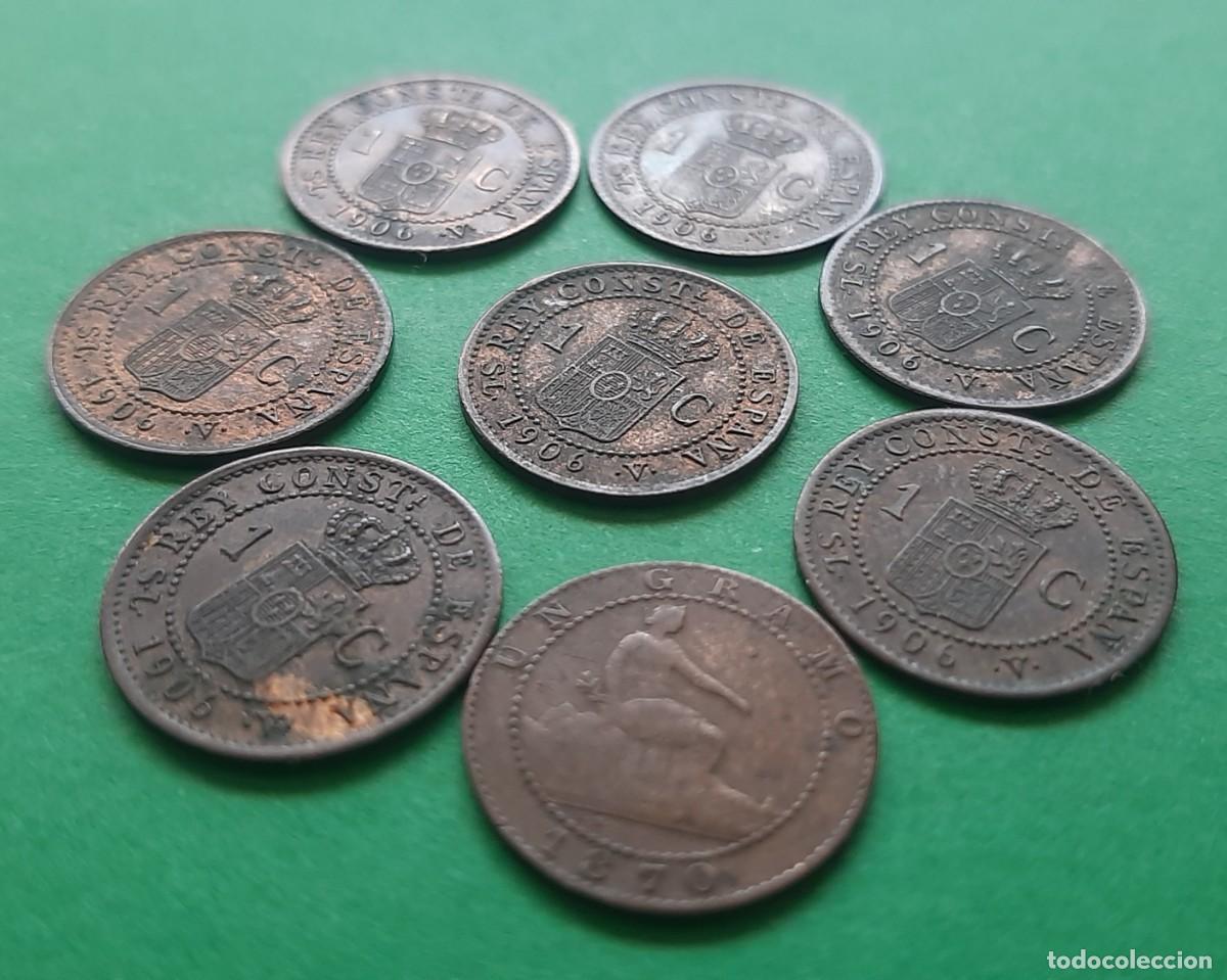 Monedas de Espa&ntilde;a: (ALFONSO XIII-GOB. PROV) LOTE DE MONEDAS DE 1 C&Eacute;NTIMO - Foto 4